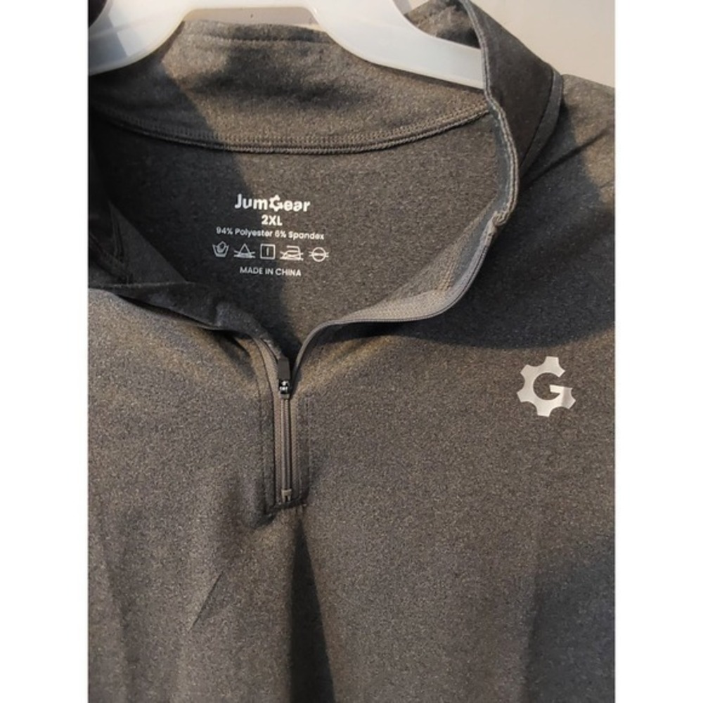 NWOT-Men's JumGear 1/4 Zip Athletic Wear‎ Pullover Size XL Gray